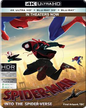 Spider Man Into The Spider Verse Steelbook 4k Uhd Blu Ray 3d