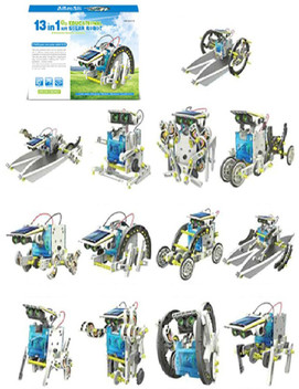 13 in 1 educational solar robot