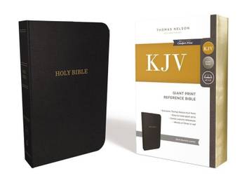 Kjv Reference Bible Center Column Giant Print Bonded Leather