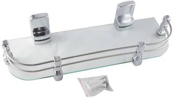 Pesca 16 Inch Glass Shelves For Bathroom With Heavy Wall Brackets 16 X 5 5 1 Pc Glass Wall Shelf Price In India Buy Pesca 16 Inch Glass Shelves For Bathroom With