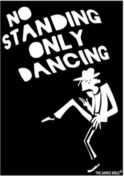No Standing Only Dancing A3 Size Dance Poster Wall Poster Funny Posters Dance,Cute Pastel Purple Quotes