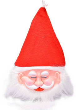 NEW 6-PIECE VALUE MEN RED CHRISTMAS XMAS SANTA CLAUS SUIT COMPLETE COSTUME PARTY