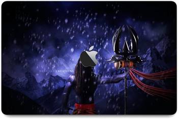 Gadgets Wrap Printed Angry Lord Shiva Skin 13 Inch Pro Ratina Top
