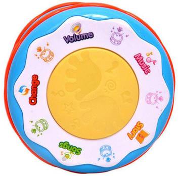 Be You Own Label Merry Go Round Musical And Flashing Drum With 3d