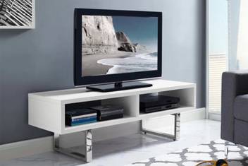 Baron Homes Tv Stand White Color Tv Unit Decorative Furniture For