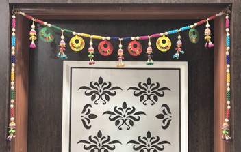 Reptum Decor Traditional Multi Zula Pearl Beads Handmade Bandarwal