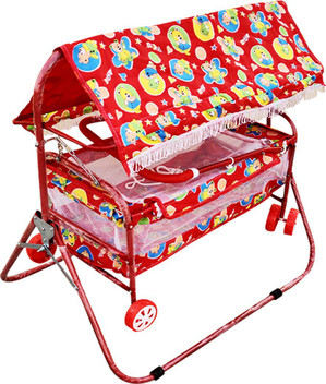 red bassinet