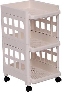 Urbancart Multipurpose Plastic Kitchen Storage Organizer Trolley