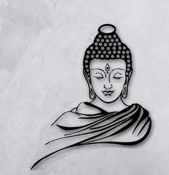 Decorfest Lord Buddha Plastic Sheet Stencil Price In India Buy