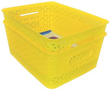 Fair Food Multi Yellow Basket Set Of 2 Storage Basket Price In