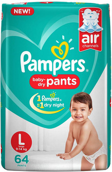 pampers large size diapers flipkart