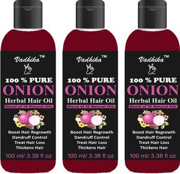 Vadhika Organic Onion Hair Oil With 14 Essential Oils For Hair