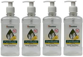 Himalaya Pure Hand Sanitizer Combo Of 4 Pack Lemon Fragrance 500ml Each Hand Sanitizer Pump Dispenser Price In India Buy Himalaya Pure Hand Sanitizer Combo Of 4 Pack Lemon Fragrance 500ml