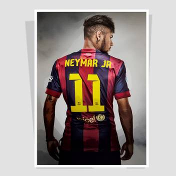Neymar Jr 11 For Office Decor Room Wall Poster Painting