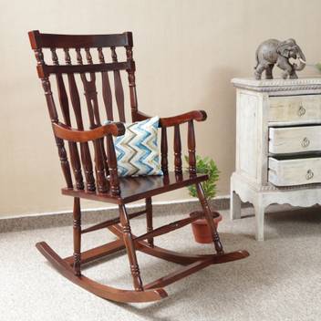 Home Edge Sheesham Wood Solid Wood 1 Seater Rocking Chairs Price