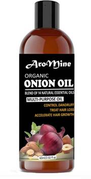 Aromine Premium Herbal Onion Hair Oil Blend Of 14 Natural Oils