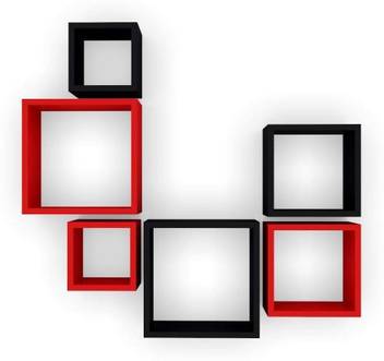 Anjana Decor Wall Decoration Shelf Set Of Six Nesting Designer