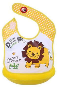plastic bib with food catcher