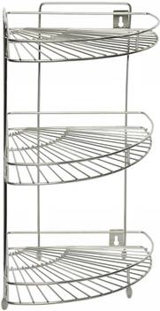 Confiado 100 Stainless Steel Kitchen Corner Rack Wall Shelf Kitchen Corner Rack Steel Wall Shelf