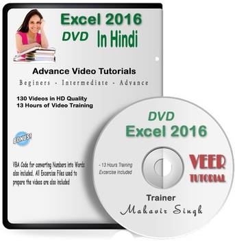 Veer Tutorial Excel Basic To Advance Video Training In Hindi Veer