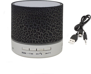 Portable Bluetooth Stereo Speaker with HD Audio and Enhanced Bass Outdoor Black