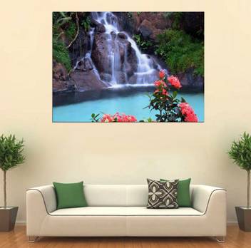 Aart Store Waterfalls Nature Canvas Wall Painting For Home Decor