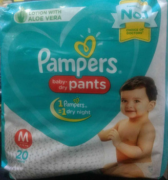 flipkart pampers medium pants