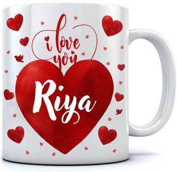 Ramposh Love You Riya Coffee For Valentine Day Birthday Friend