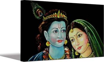 Aart Store Gopal Krishna Radha Canvas Painting For Home Decor