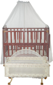 baby cot with cradle