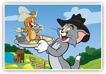 Tom And Jerry Cartoon Wall Poster Paper Print Quotes