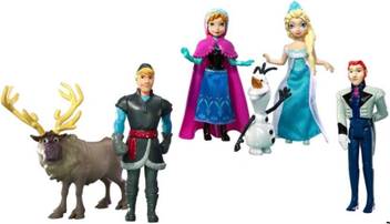 Authfort Frozen Characters Large Size 12cm Action Figures Set Of 6 Doll Toys Cake Toppers Anna Elsa Kristoff Olaf Sven Frozen Characters Large Size 12cm Action Figures Set Of