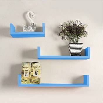 Khan Handicraft Floating Shelves Mdf Medium Density Fiber Wall