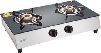 Glen 2 Burner 1023 Gt Retro Plus Glass Manual Gas Stove Price In