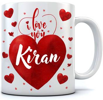 Ramposh Love You Kiran Coffee For Valentine Day Birthday Friend Personalized Gift 350 Ml Ceramic Coffee Mug Price In India Buy Ramposh Love You Kiran Coffee For Valentine Day Birthday Friend