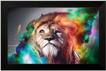 Pintura Canvas Painting With Uv Print Of Digital Lion Painting With Wooden Frame Art Print Best Design your everyday with painting lion canvas prints you'll love. inr
