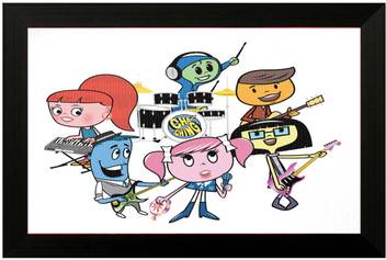 Pintura Canvas Painting With Uv Print Of Powerpuff Girls Painting