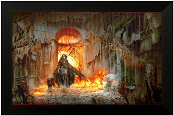 Pintura Canvas Painting With Uv Print Of Vampire Girl Painting With Wooden Frame Art Print Best