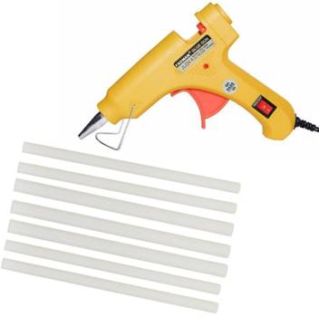 Fadman Yellow Mini 20 Watt 7 Glue Sticks Hot Melt Glue Gun For