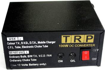 Trp Traders 12v Dc To 220 Ac 100watts Converter Worldwide Adaptor Black Price In India Flipkart Com