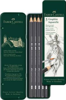 Faber Castell Graphite Graphite Aquarelle Pencil Set Pack Of 5