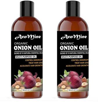 Aromine Premium Herbal Onion Hair Oil Blend Of 14 Natural Oils
