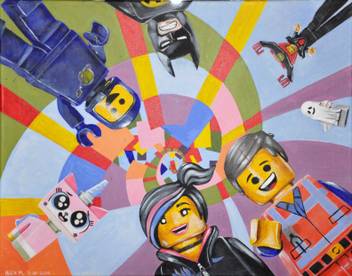 Akhuratha Poster Movie The Lego Movie Batman Benny Emmet Unikitty