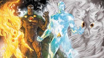 Comics Brightest Day Human Torch Hawkgirl Hawkman Hd Wallpaper