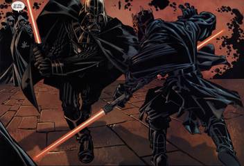 Comics Star Wars Darth Maul Darth Vader Hd Wallpaper Background