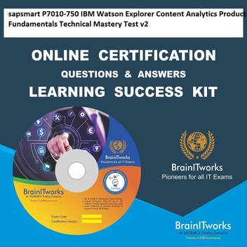 Sapsmart P7010 750 Ibm Watson Explorer Content Analytics Product Fundamentals Technical Mastery Test V2 Online Certification Learning Made Easy Sapsmart Flipkart Com