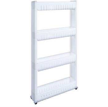 Mohak Mobile Shelving Unit Organizer With 4 Large Storage Baskets Mohak Mobile Shelving Unit Organizer