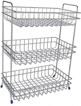 Raawan Sainless Steel 3 Layer Vegetable Fruit Basket Kitchen