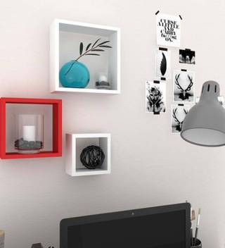 Shopping Enterprises Wooden Mdf Beautiful Design Set Top Box Wall Shelf Number Of Shelves 2 Brown Amazon In Home Kitchen