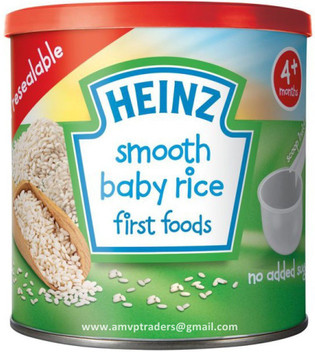 baby rice at 4 months